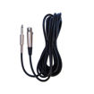 Cabo XLR para Jack 6,3mm incluído com o microfone dinâmico Leem DM-300.