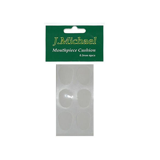Pack de 6 borrachas protetoras para boquilha J. Michael MP-002 de 0.3mm para saxofone e clarinete.
