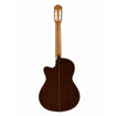 Parte traseira da guitarra clássica eletrificada Jose Torres JTC 20CE, com acabamento em mogno.