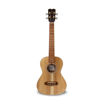 Vista frontal do ukulele tenor APC TT com tampo maciço e roseta decorativa tradicional portuguesa.