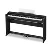 Casio Celviano AP-S200BK piano digital preto com três pedais incluídos, vista lateral elegante
