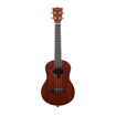 Ukulele Tenor Kala Makala MK-T com corpo em mogno, acabamento acetinado e cordas brancas Aquila, visto de frente.