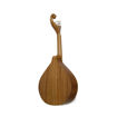 Vista traseira da guitarra portuguesa APC 305, destacando o grão natural da madeira de mogno e o braço ergonómico.