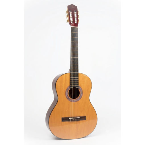 Guitarra clássica Garrido Bolero com tampo em tilia e braço regulável, para estudantes.