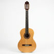 Frente da Guitarra clássica Garrido Soleá com tampo em abeto e mastro regulável em ácer.