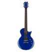 Vista Frontal da Guitarra elétrica preta ESP LTD EC-10 com formato Eclipse e dois pickups humbucker para iniciantes.