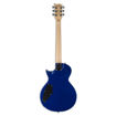 Vista Traseira da Guitarra elétrica preta ESP LTD EC-10 com formato Eclipse e dois pickups humbucker para iniciantes.